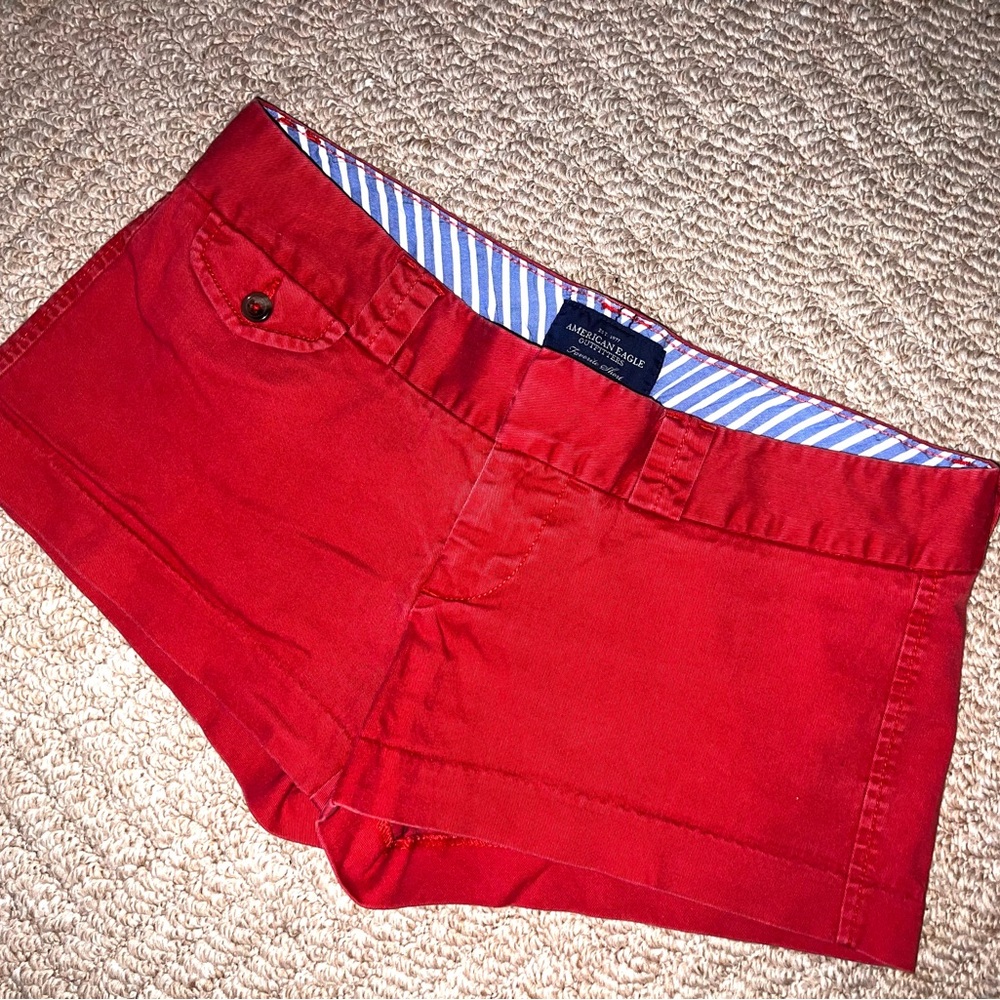 American Eagle Outfitters Red Women's Jean Shorts - Picture 4 of 4